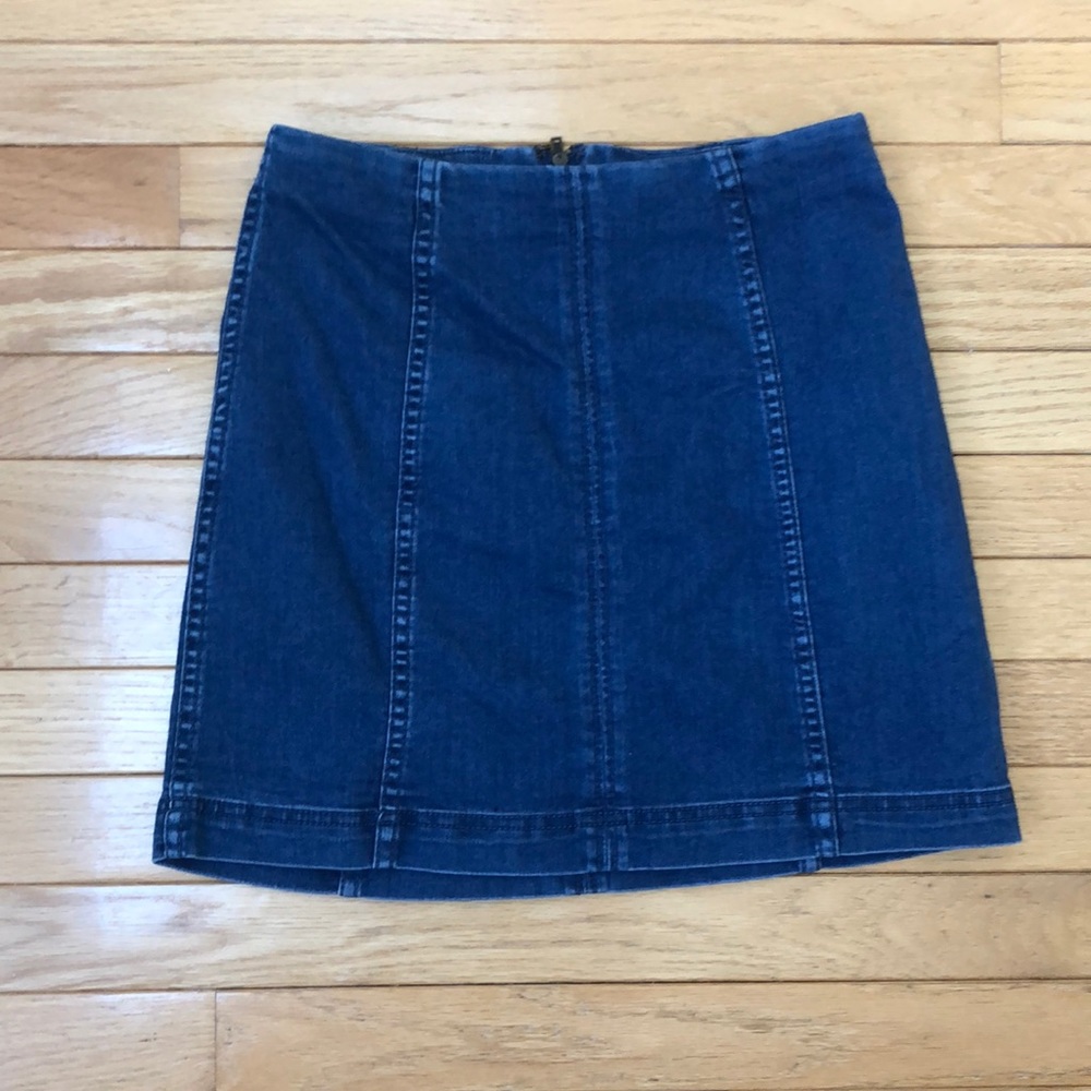 Free People Jean Skirt